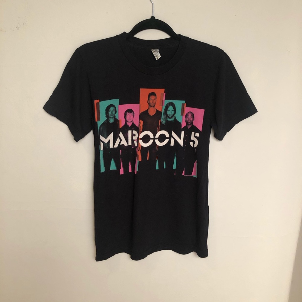 Maroon 5 2013 Graphic North America Tour Concert Tee Shirt Short Sleeve Shirt
